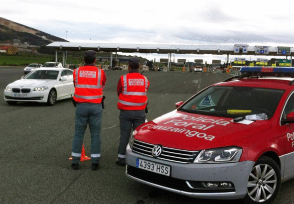 Unidad de tráfico de la Policia Foral