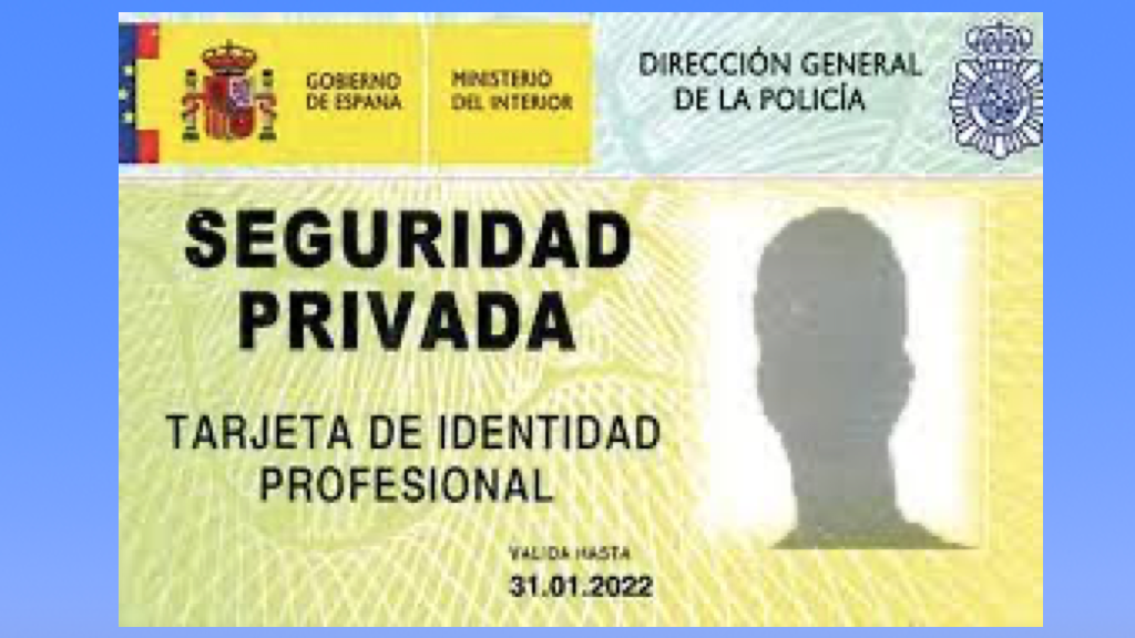 La Tarjeta de Identificación Profesional del Vigilante de Seguridad