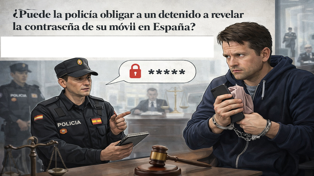 La intervención del móvil de un sospechoso en una actuación policial.