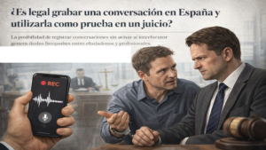 La grabación de una conversación y su uso en una juicio.