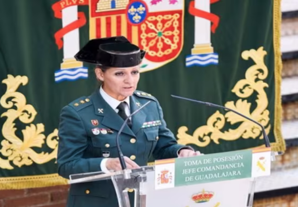 Cristina Moreno ascendida a coronel de la Benemérita.
