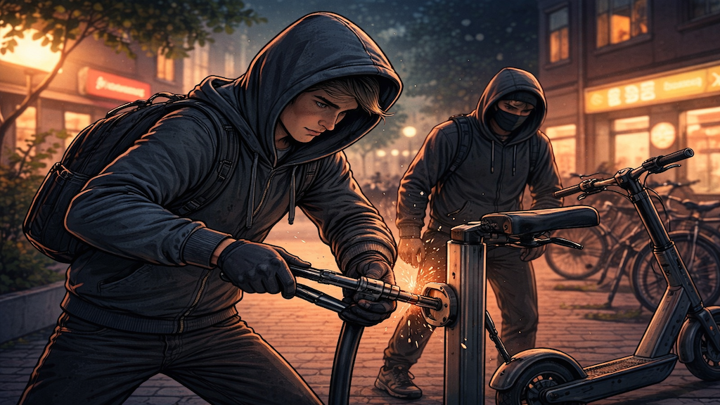 Cae un grupo criminal acusados de robar patinetes eléctricos.