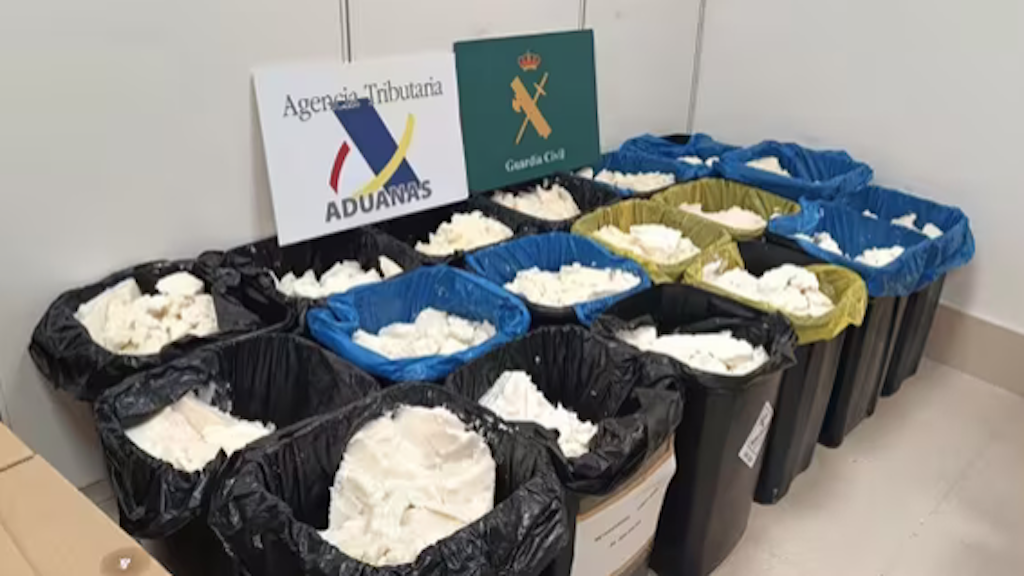 Intervenido un cargamento de 625 kilos de metanfetamina mezclada con aceite de coco procedente de México.