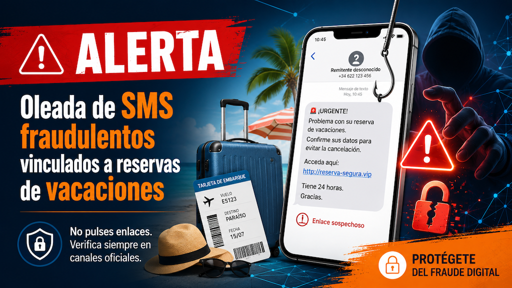 Alerta de SMS fraudolentos