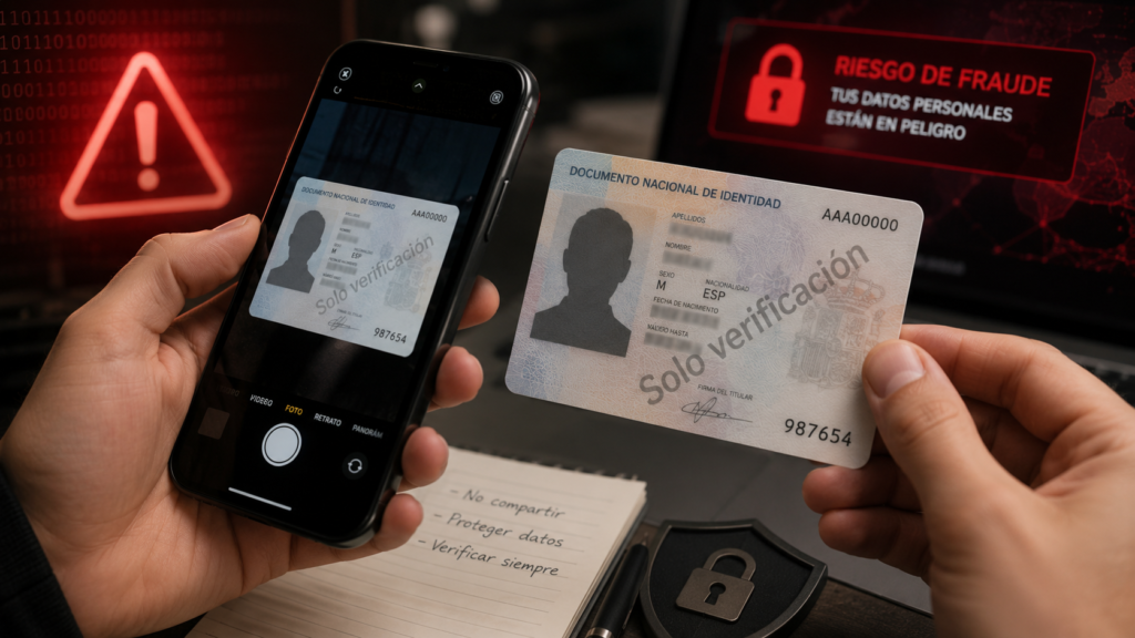 Alerta sobre el envío del DNI