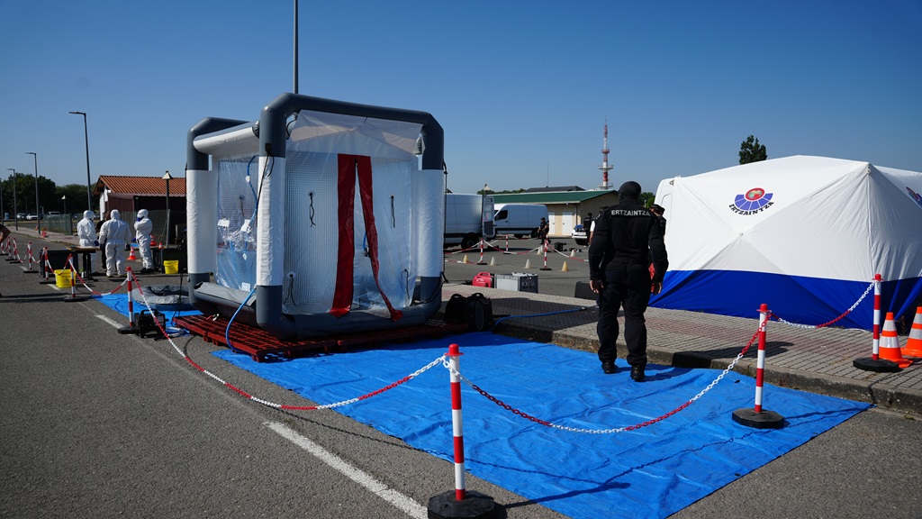 La Academia Vasca de Policía y Emergencias de Arkaute (Álava) se convirtió esta semana en el escenario de un complejo simulacro de agroterrorismo