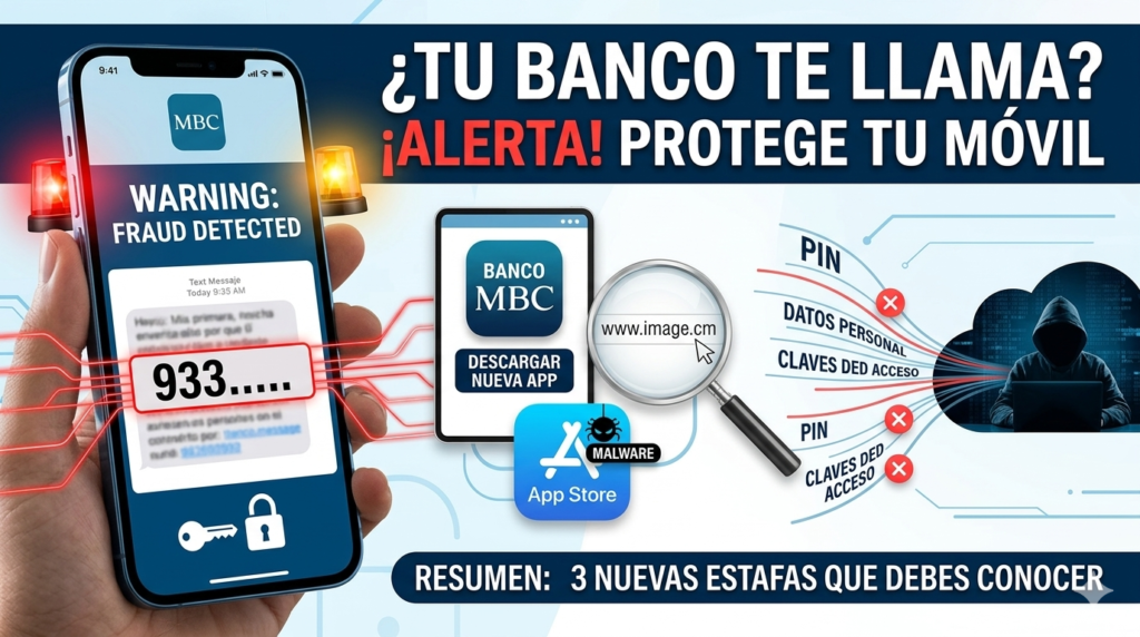 Alerta por 3 nuevas estafas bancarias.