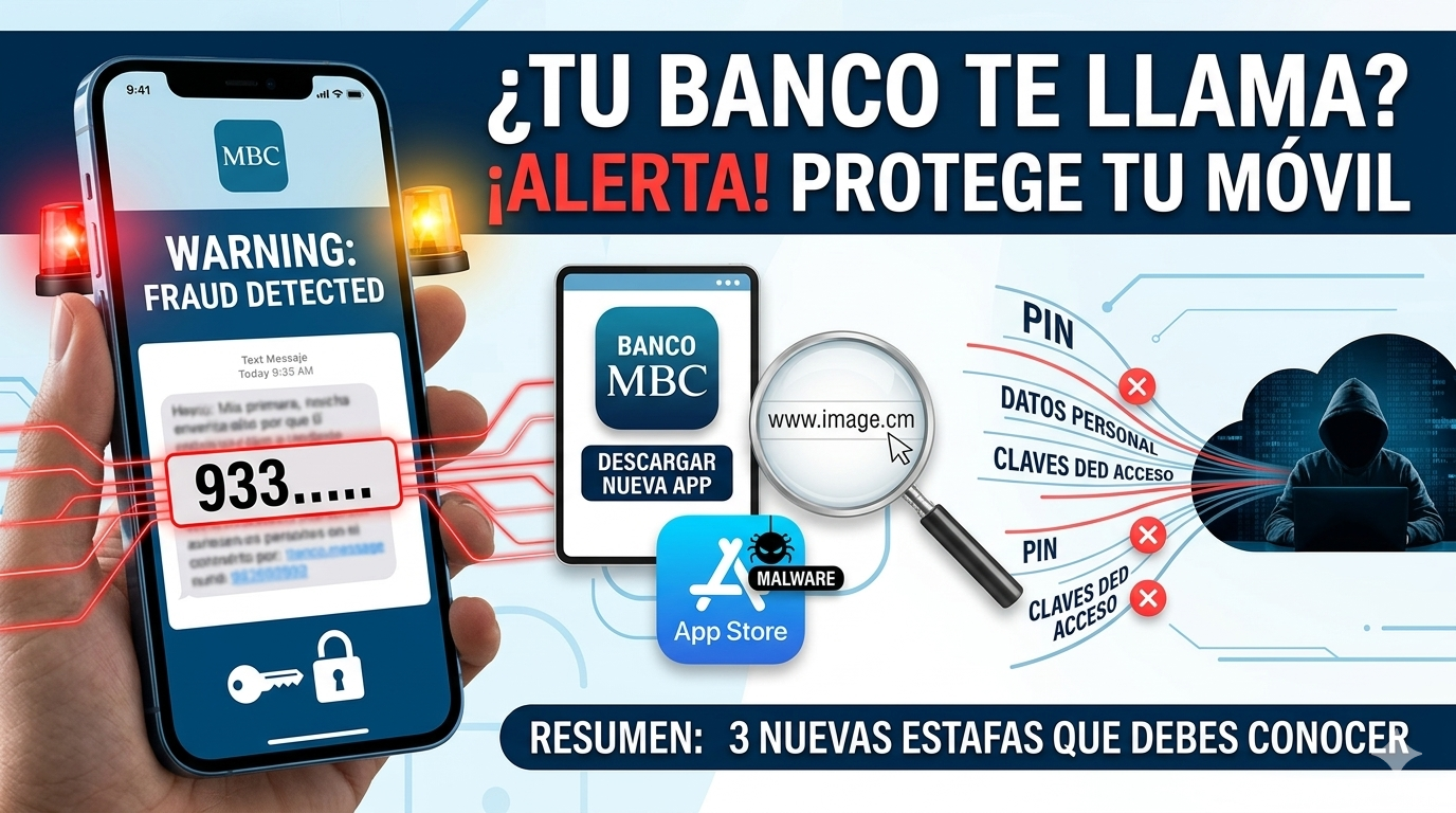 Alerta por 3 nuevas estafas bancarias.
