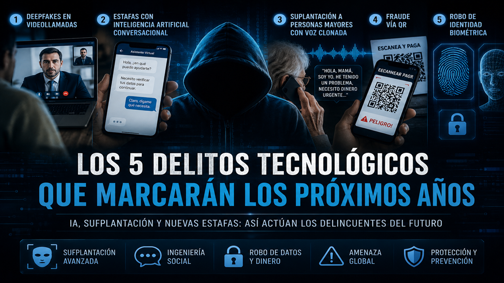 La clonación de voz, los deepfakes en tiempo real y la inteligencia artificial aplicada al fraude amplifican la amenaza de nuevas formas de estafa, extorsión y robo de identidad.