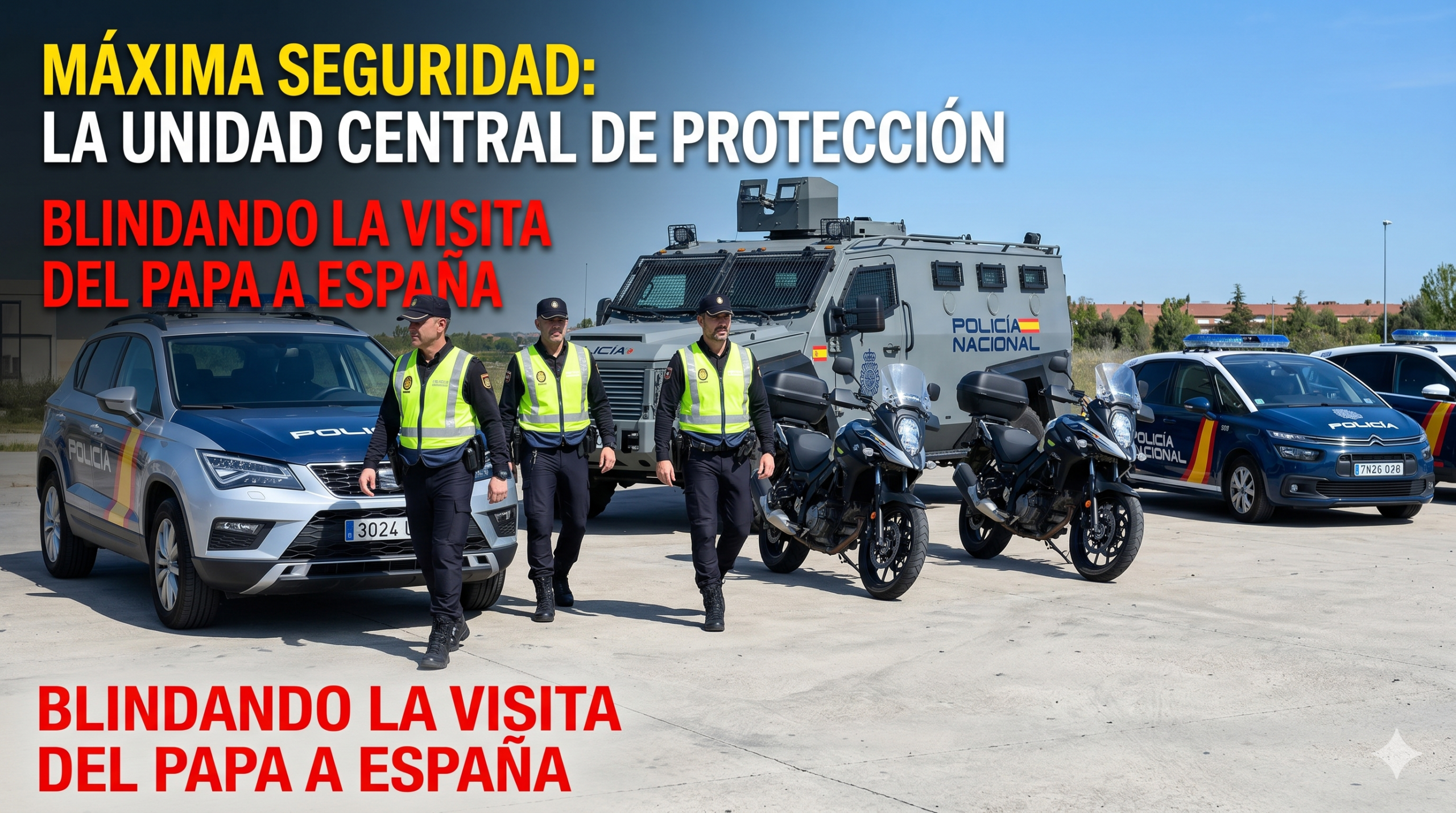 La Unidad de la Policia Nacional que protegerá al Papa en su visita a España.