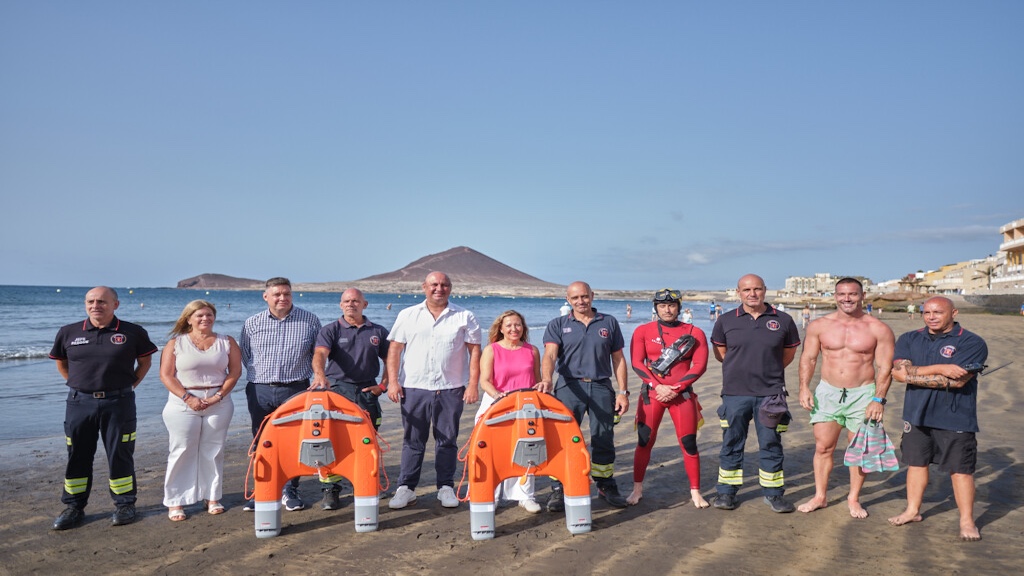 Demostración de drones acuáticos de rescate en Tenerife