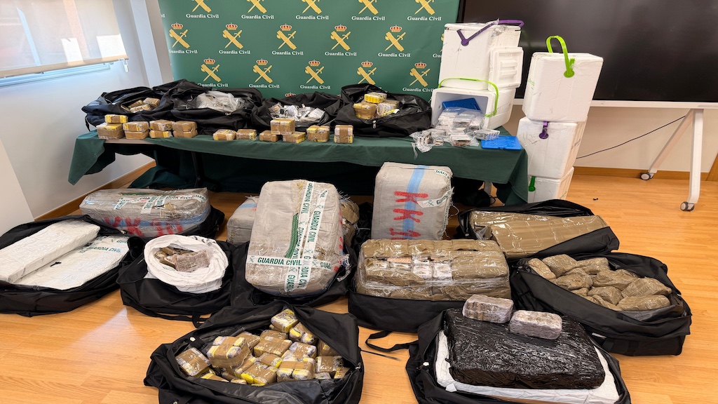478 kilos de hachís en Navarra intervenidos por la Guardia Civil en la AP-15
